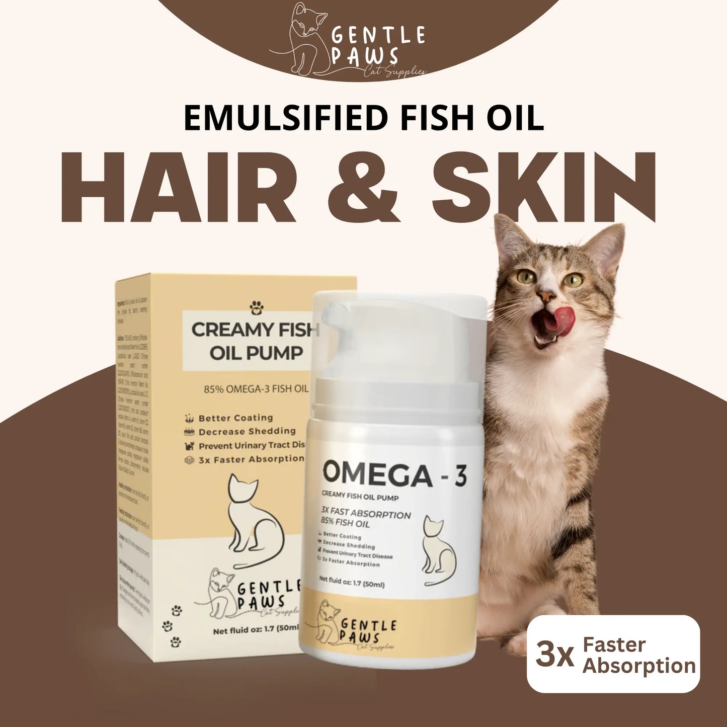 Omega+ Creamy Fish Oil Pump