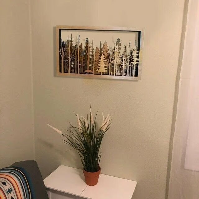 Forest Wildlife - Handcrafted Art | Uncommon Art | 3D Art | Unique Art| All Natural Art | Rare Art