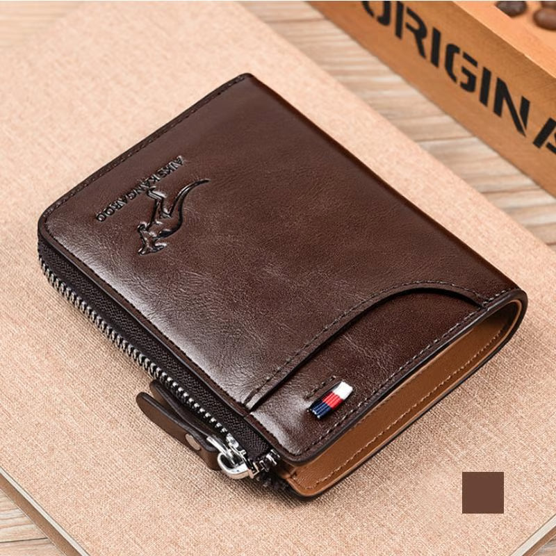 🎁-Men Wallet Zipper Purse ( RFID PROTECTED )