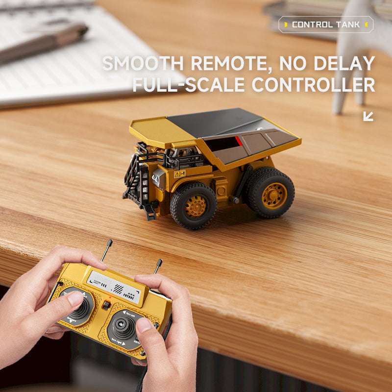 RC Construction Vehicle Toy Set with Excavator. Dump Truck. Forklift & Bulldozer