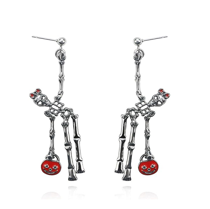 Ghost in the Skull Jar Earrings