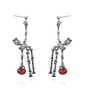 Ghost in the Skull Jar Earrings