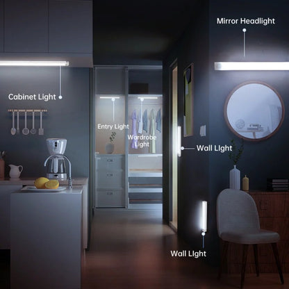 🔥LAST DAY SALE 49% OFF - 💡Punch-free Smart Sensor Magnetic Rechargeable LED Lights