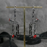Ghost in the Skull Jar Earrings