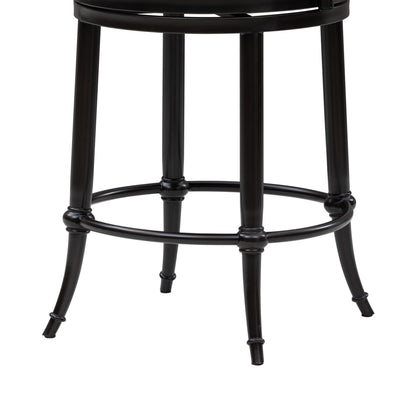 Luther - Commercial Grade Steel Frame Fabric Upholstered Swivel Counter Height Barstool