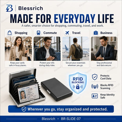🔥LAST DAY SALE 49% OFF-💳RFID Blocking Metal Card Holder