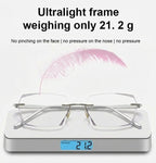 🔥Buy 1 Get 1 Free (2 pairs) – 【Co-Created by Designers】Gypsophila Smart Zoom and Color-Changing Reading Glasses
