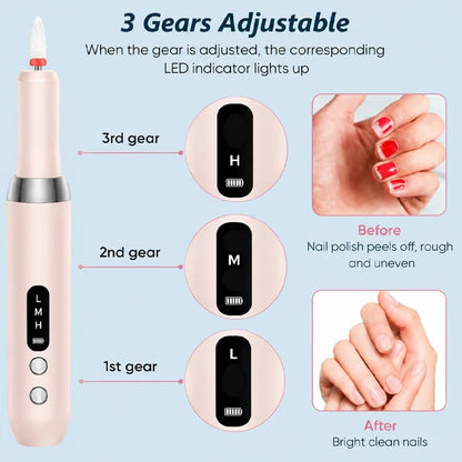 ⏰ 49% OFF💅🔋 Cordless Electric Nail Drill Machine with Charging Base – Professional Manicure at Home! | Portable. Rechargeable & Ready Anytime ✨