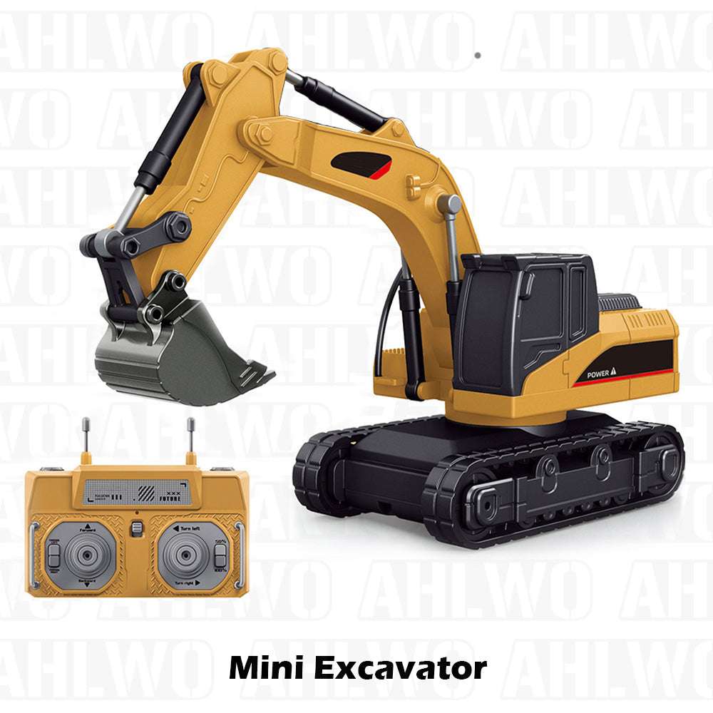RC Construction Vehicle Toy Set with Excavator. Dump Truck. Forklift & Bulldozer