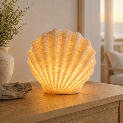 🌊✨Coastal Afterglow Shell & Conch Light Set