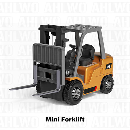 RC Construction Vehicle Toy Set with Excavator. Dump Truck. Forklift & Bulldozer