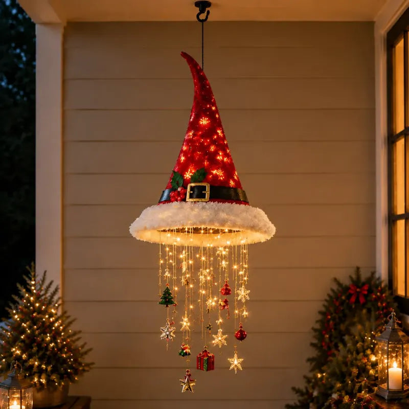 🎩Lighted Witch Hat Hanging Chime