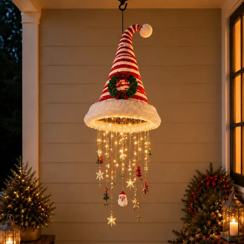 🎩Lighted Witch Hat Hanging Chime