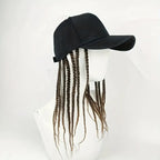 Braided Wig Baseball Cap – Snapback Hat with Attached Dreadlock Braids