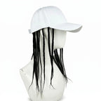 Braided Wig Baseball Cap – Snapback Hat with Attached Dreadlock Braids
