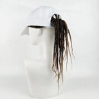 Braided Wig Baseball Cap – Snapback Hat with Attached Dreadlock Braids