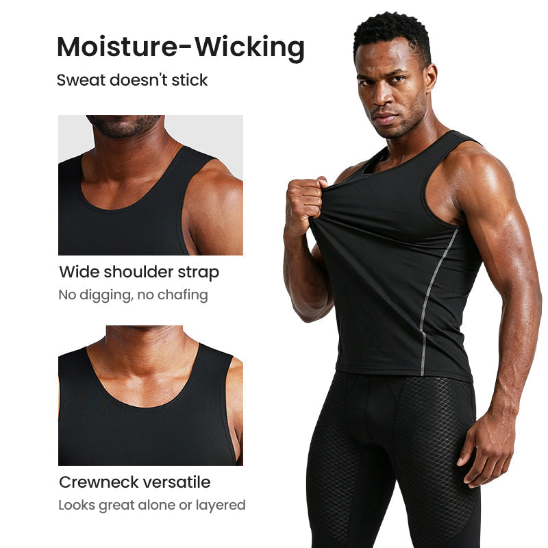 Men's Compression Shirt Tank Top for Training