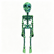 Articulated Skeleton Halloween Fridge Magnet