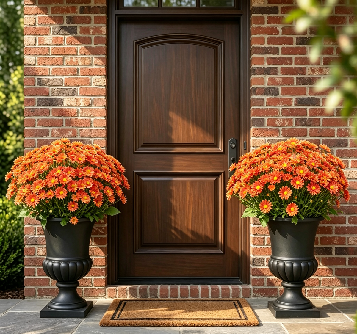 💥Last Day 70% OFF🌼- Artificial Outdoor Sunset Mums Flowers - UV resistant, Waterproof, Windproof