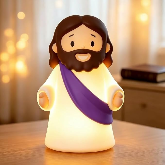 Jesus Night Light Rechargeable Bedside Night Light