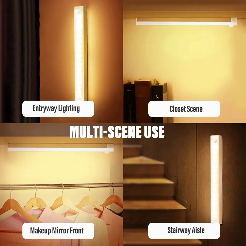 🔥LAST DAY SALE 49% OFF - 💡Punch-free Smart Sensor Magnetic Rechargeable LED Lights