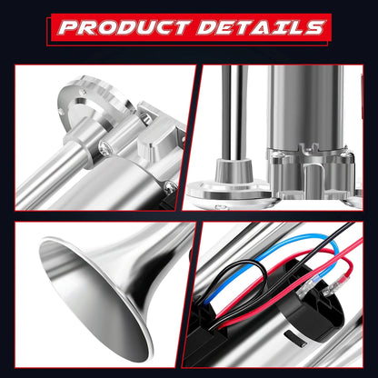 🚨135dB Super Loud 12V Train Air Horn – Safe, Durable & Easy Install! 🚛🎺
