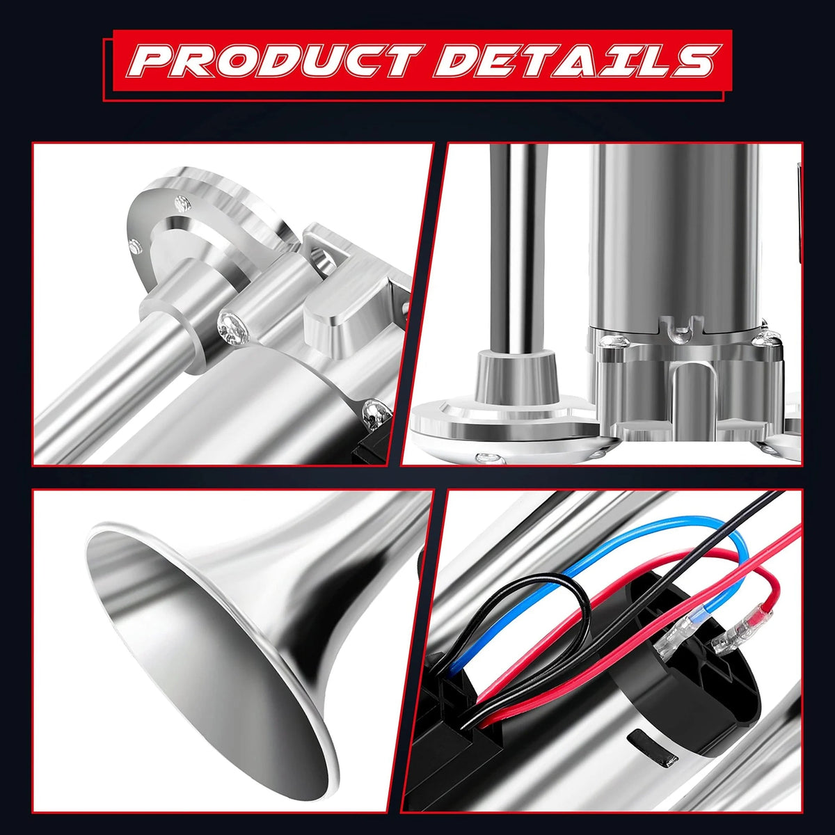 🚨135dB Super Loud 12V Train Air Horn – Safe, Durable & Easy Install! 🚛🎺