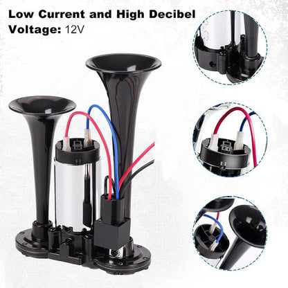 🚨135dB Super Loud 12V Train Air Horn – Safe, Durable & Easy Install! 🚛🎺