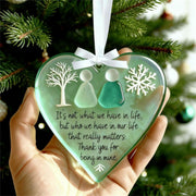 💝Heart-Shaped Sea Glass Friendship Decor✨ Shaped by Nature & Crafted by Hand