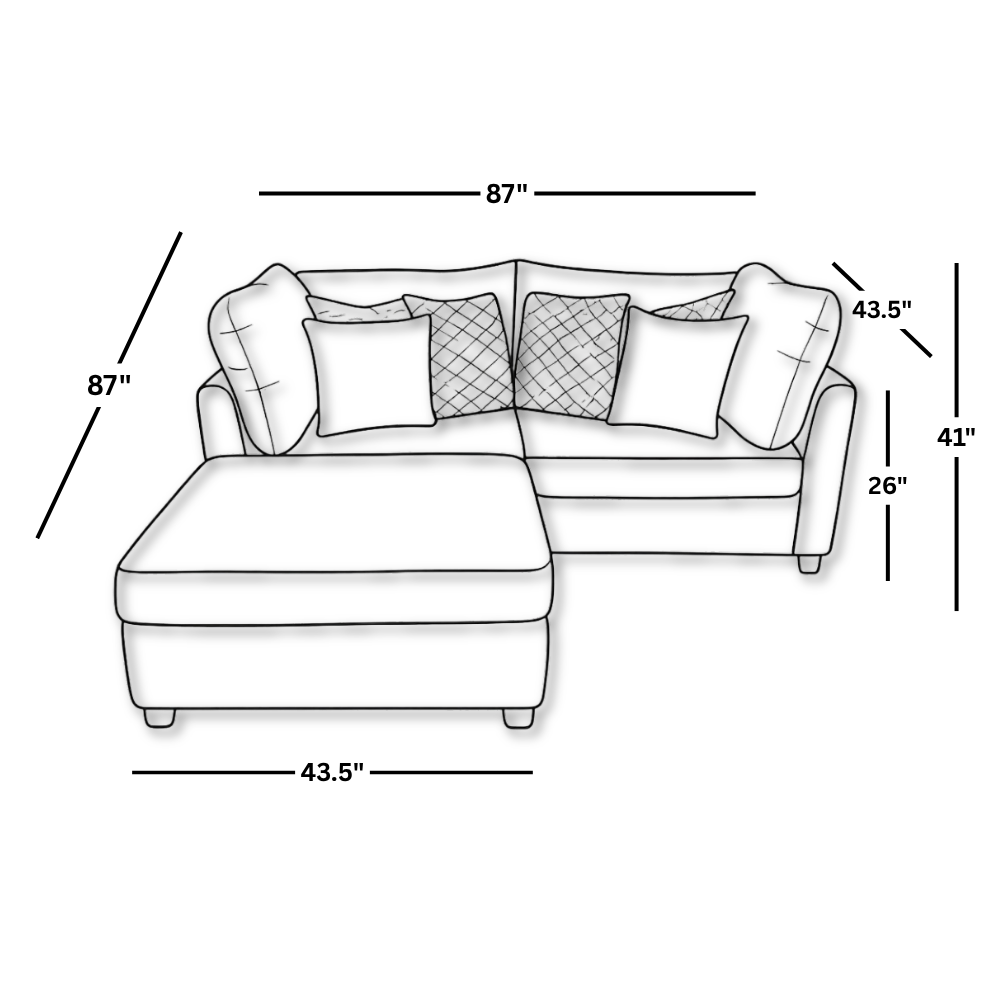 Mckenzie Loveseat + Ottoman