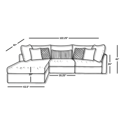 Mckenzie Modular Sofa + Ottoman L