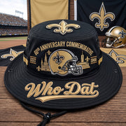 🇺🇸 Last Day Promo: 49% OFF⚜️Who Dat 60th Anniversary commemorative Boonie Hat🏈