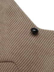 [US WAREHOUSE] Khaki 1950s Knitted Leather Patchwork Dress