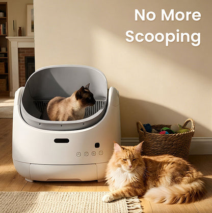 New Launch Orbitie Air Open-Top Self-Cleaning Cat Litter Box