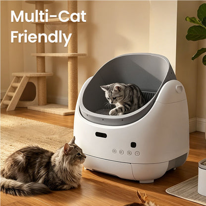 New Launch Orbitie Air Open-Top Self-Cleaning Cat Litter Box