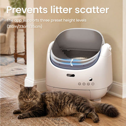New Launch Orbitie Air Open-Top Self-Cleaning Cat Litter Box