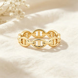 Chain Link Band Ring