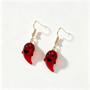 Cute Ghost Charm Drop Hook Earrings