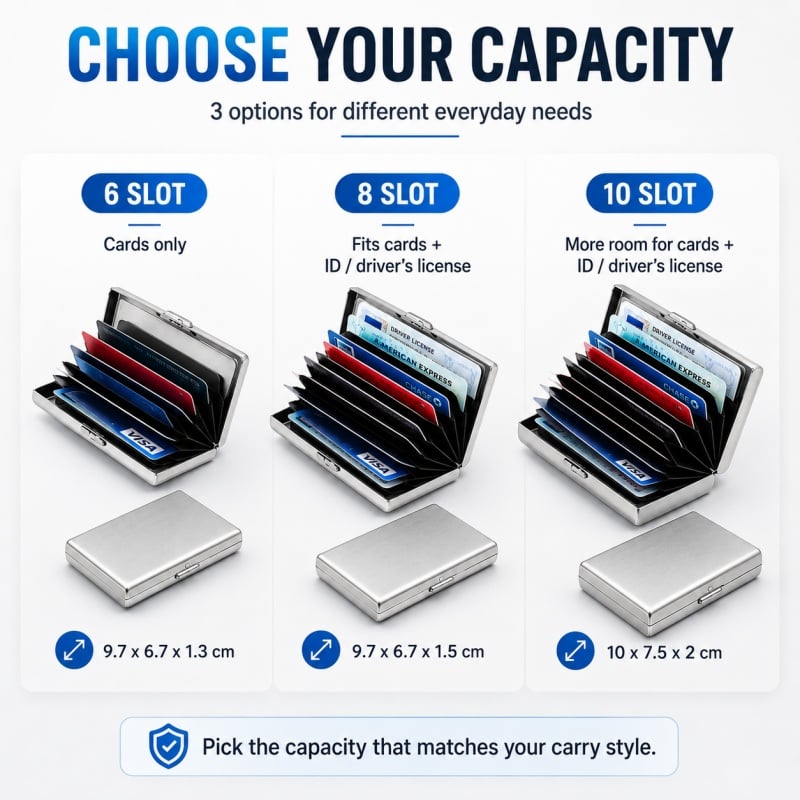 🔥LAST DAY SALE 49% OFF-💳RFID Blocking Metal Card Holder