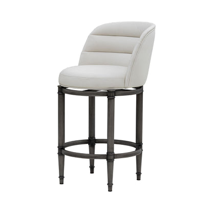 Eunice - Faux Leather Upholstered Swivel Counter Height Barstool