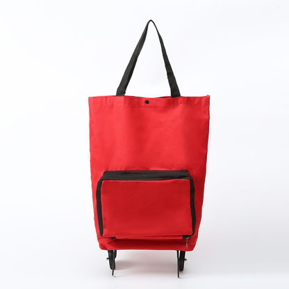 🛍️✨ 🔥LIMITED-TIME SALE🔥 3-in-1 Convertible Rolling Shopping Tote 🛍️🛞 Hidden Wheels, Expandable Zip & 44LB Capacity