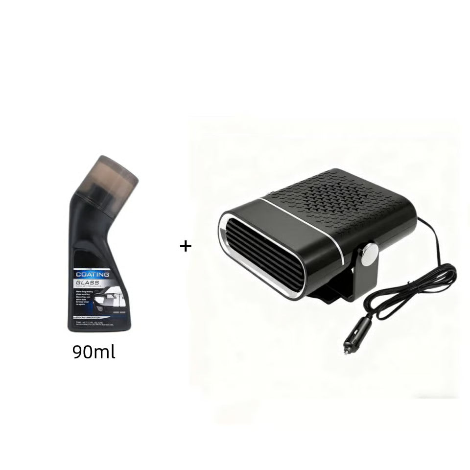 2-in-1 Portable Car Heater with 360° Rotation