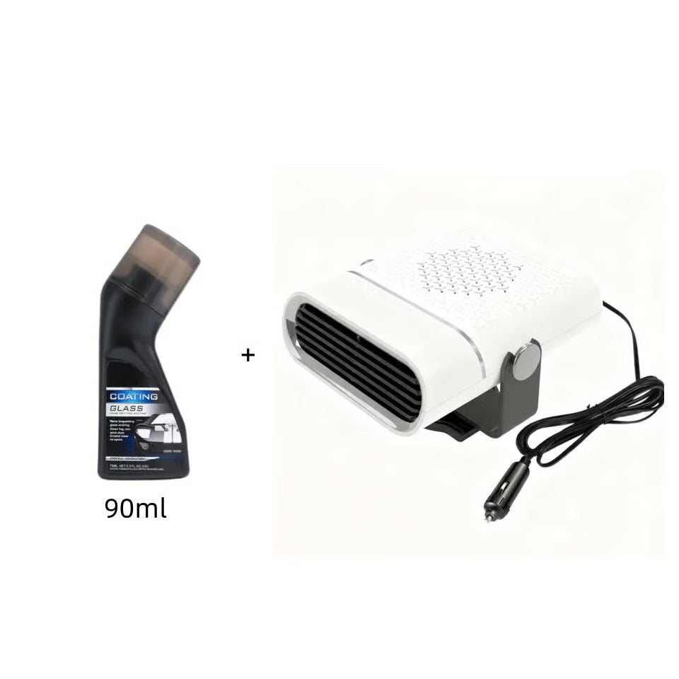 2-in-1 Portable Car Heater with 360° Rotation