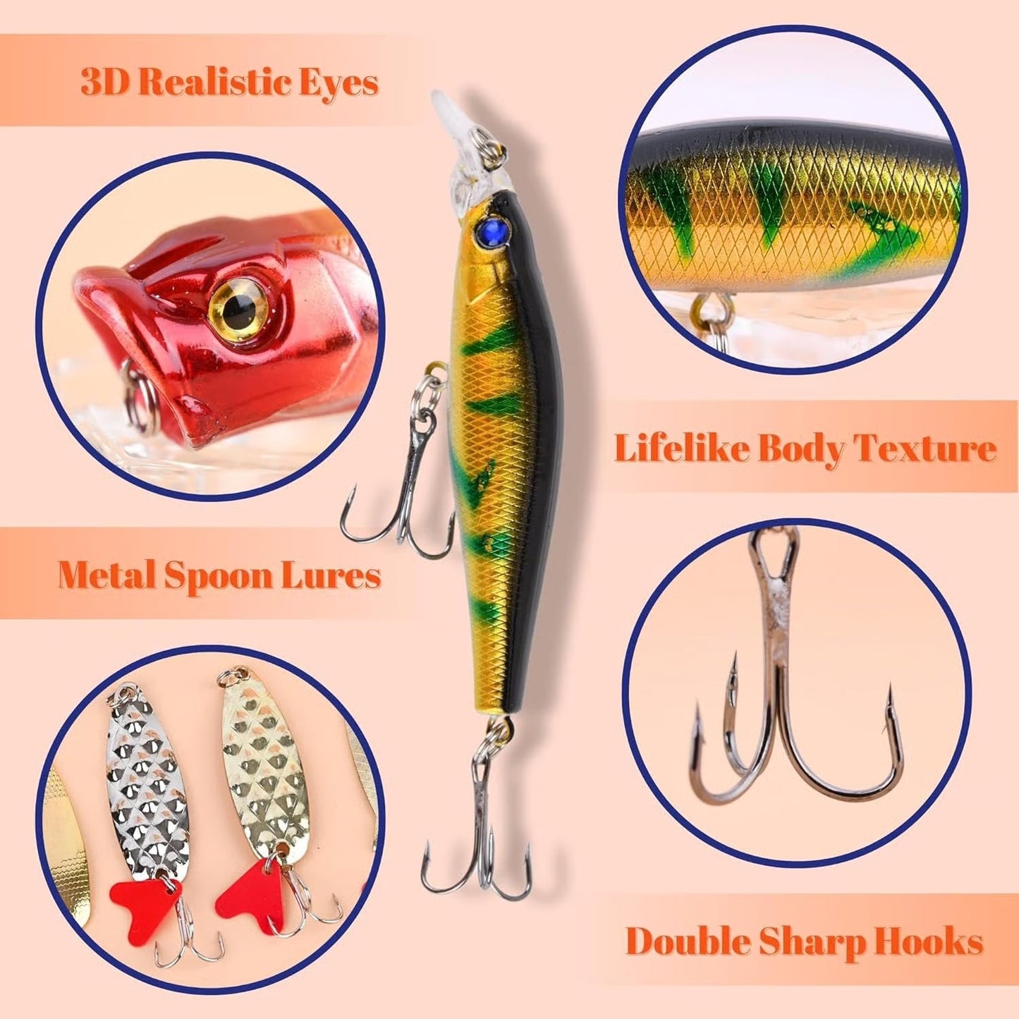 🏆2025 Christmas Hot Sale⚡ 2025 Fishing Advent Calendar - 24 Days of Fishing Lures & Gifts
