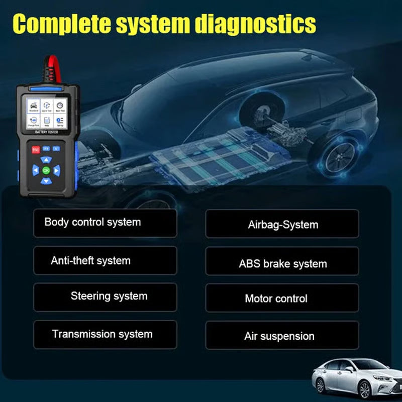 🎁2026 Hot Sale 50% OFF💥BT100 Car Battery Tester 12V Load Tester