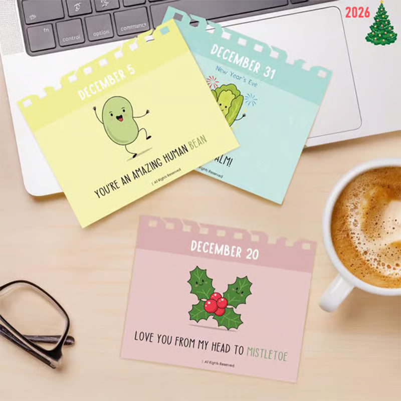 ✨2026 Punny Motivational Desk Calendar📅