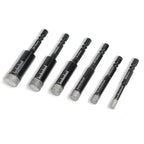 🔥Dry Diamond Drill Bit Set 🛠 Hex Shank Brazed Hole Saw for Tile, Glass & Granite