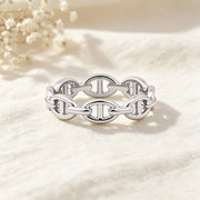 Chain Link Band Ring
