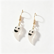 Cute Ghost Charm Drop Hook Earrings