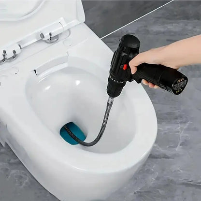 🔧 Flexible Drill-Powered Drain Cleaning Snake – Deep Pipe Clog Remover for Sinks. Showers & Toilets